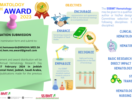 SSBMT Hematology Research Award 2023